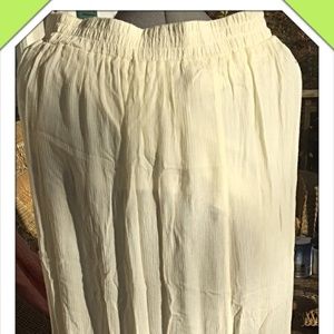 Faded Glory Off White Maxi Skirt Sz Large
